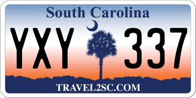 SC license plate YXY337