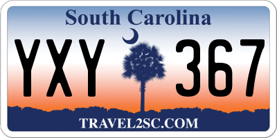 SC license plate YXY367