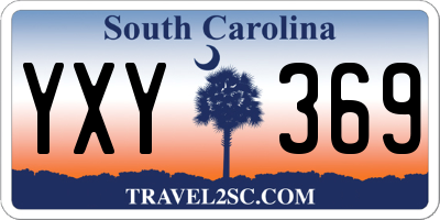 SC license plate YXY369
