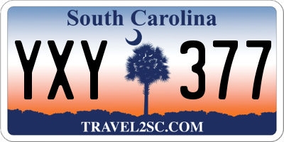 SC license plate YXY377