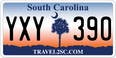 SC license plate YXY390