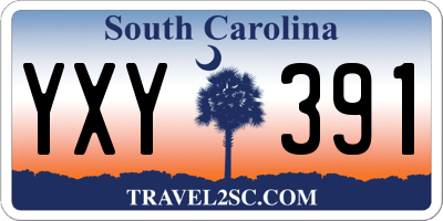 SC license plate YXY391
