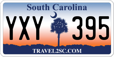 SC license plate YXY395
