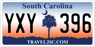 SC license plate YXY396