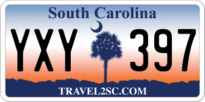 SC license plate YXY397