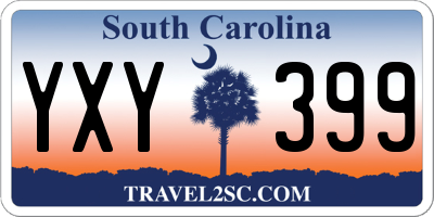 SC license plate YXY399