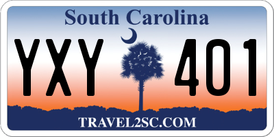SC license plate YXY401