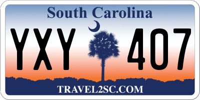 SC license plate YXY407