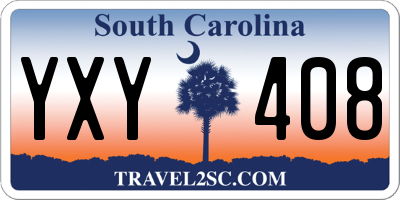SC license plate YXY408