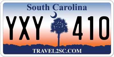 SC license plate YXY410