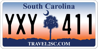 SC license plate YXY411