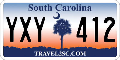 SC license plate YXY412