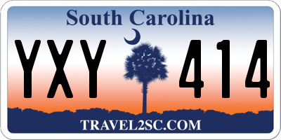 SC license plate YXY414
