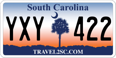SC license plate YXY422