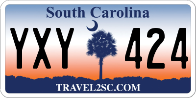 SC license plate YXY424