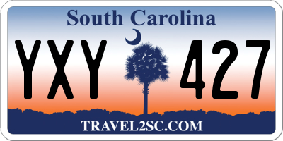 SC license plate YXY427