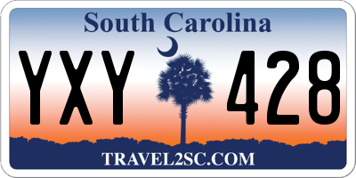 SC license plate YXY428