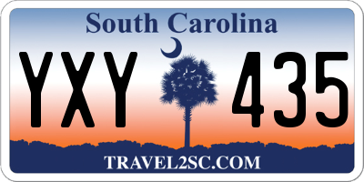 SC license plate YXY435