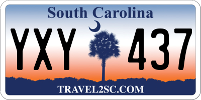 SC license plate YXY437