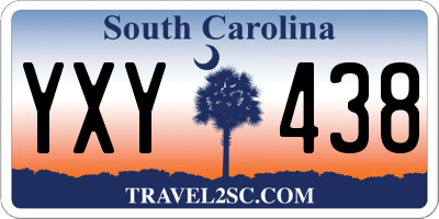 SC license plate YXY438