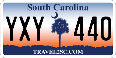 SC license plate YXY440