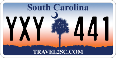 SC license plate YXY441