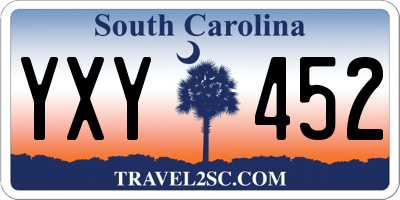 SC license plate YXY452