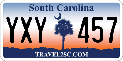 SC license plate YXY457