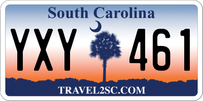 SC license plate YXY461