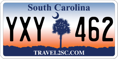 SC license plate YXY462