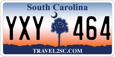 SC license plate YXY464