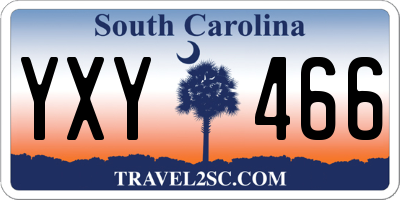 SC license plate YXY466