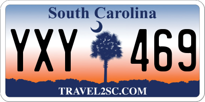 SC license plate YXY469
