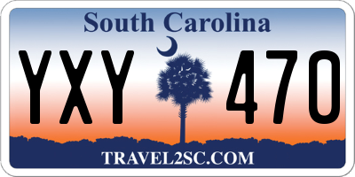 SC license plate YXY470