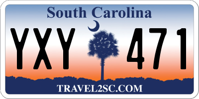 SC license plate YXY471