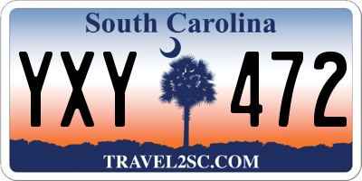 SC license plate YXY472
