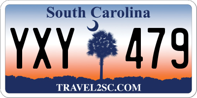 SC license plate YXY479