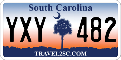 SC license plate YXY482
