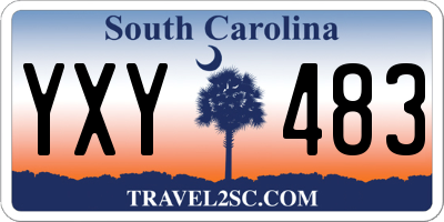 SC license plate YXY483