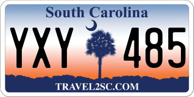 SC license plate YXY485