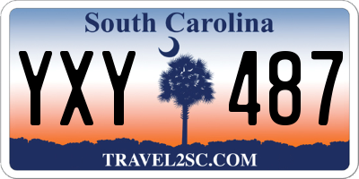 SC license plate YXY487