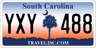 SC license plate YXY488