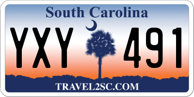 SC license plate YXY491
