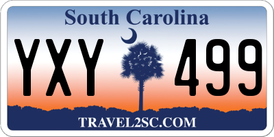 SC license plate YXY499