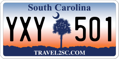 SC license plate YXY501