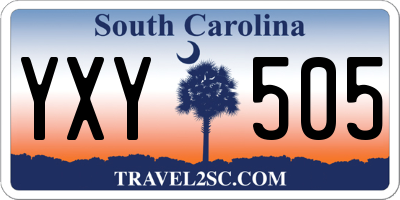 SC license plate YXY505