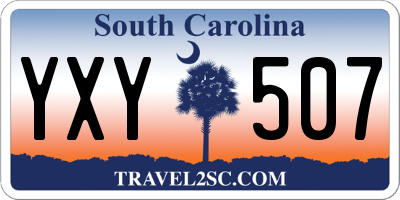 SC license plate YXY507