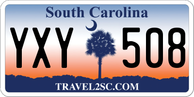 SC license plate YXY508