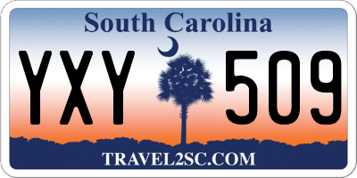 SC license plate YXY509