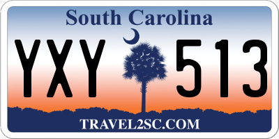 SC license plate YXY513